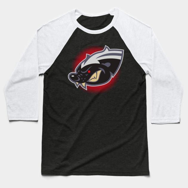 Honey Badger Baseball T-Shirt by kylewright